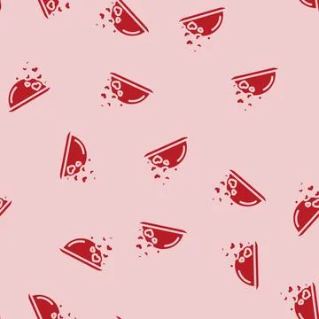 Romantic dinner love glyph vector seamless pattern Stock Illustration