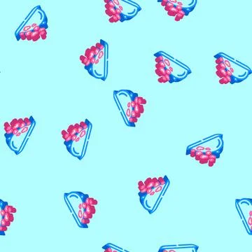 Romantic dinner love isometric icon seamless pattern Stock Illustration
