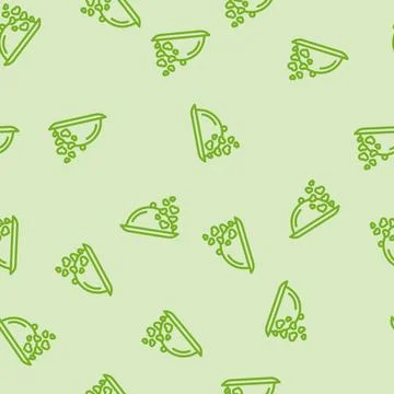 Romantic dinner love line vector seamless pattern Stock Illustration