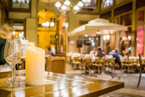 Romantic dinner in Paris Stock Photos