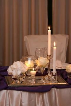 Romantic dinner Stock Photos