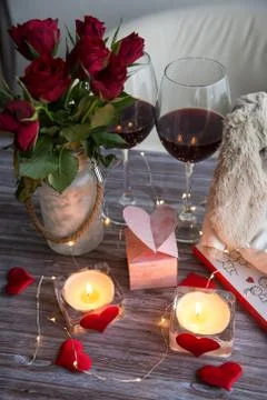 Romantic Dinner Stock Photos
