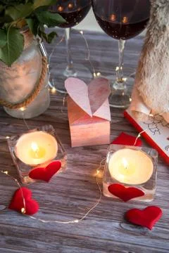 Romantic Dinner Stock Photos