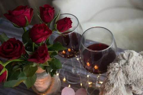 Romantic Dinner Stock Photos