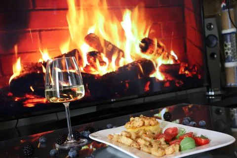 Romantic dinner Stock Photos