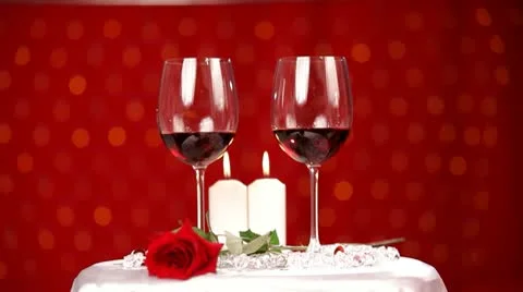 Romantic dinner at the restaurant on  HD Stock Footage 10574308