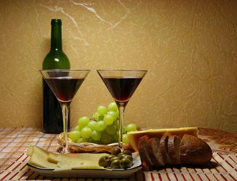 Romantic dinner for two Foto stock