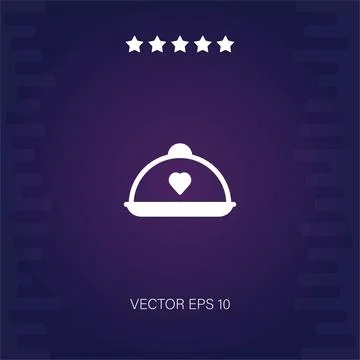Romantic dinner vector icon 스톡 일러스트