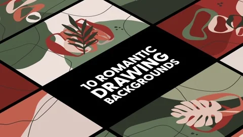 Romantıc Drawıng Backgrounds Stock After Effects