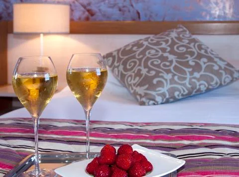 Romantic drink for two Foto stock