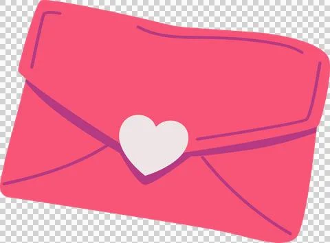 Romantic envelope icon with heart shape. Love letter for happy anniversary Stock Illustration