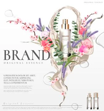 Romantic essence ads 스톡 일러스트