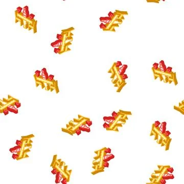 Romantic evening restaurant isometric icon seamless pattern Stock Illustration
