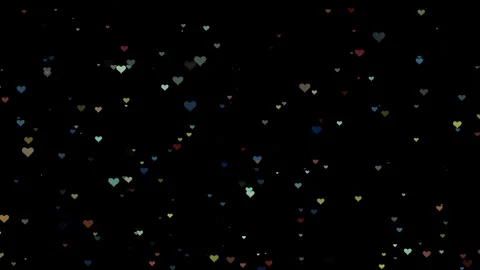 Romantic, festive or wedding background with soft moving hearts. Stock Footage 320934332