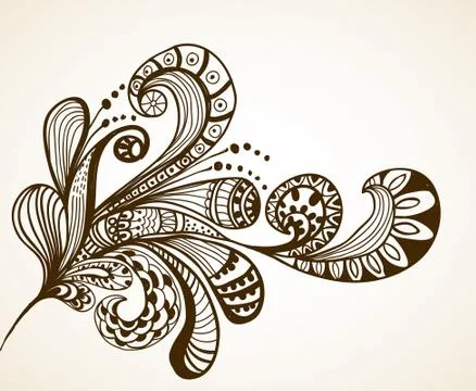Romantic floral background Stock Illustration