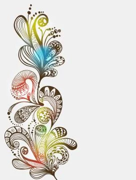 Romantic floral background Stock Illustration