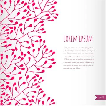 Romantic floral background Stock Illustration