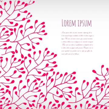 Romantic floral background Stock Illustration
