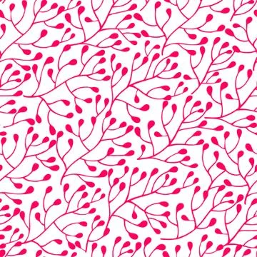 Romantic floral seamless pattern. Stock Illustration