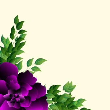Romantic Flower Background Stock Illustration