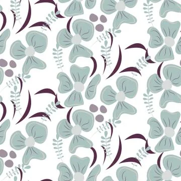 Romantic flower seamless pattern Stock Illustration