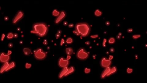 Romantic flowers animation for background Stock Footage 262663470