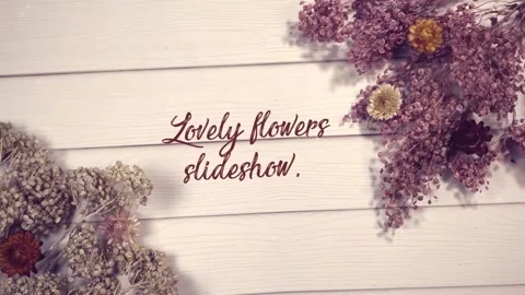Romantic Flowers Slideswhow  After Effects	Stock