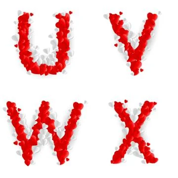 Romantic font Stock Illustration