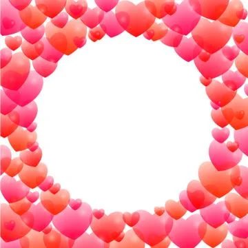 Romantic frame Illustrazione stock