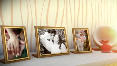 Romantic Frames After Effects stock