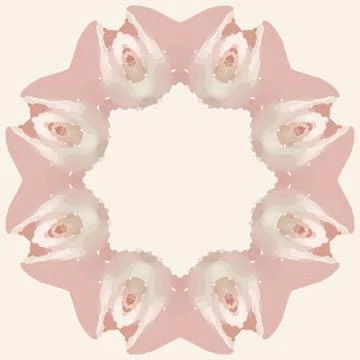 Romantic fuzzy flower background Illustrazione stock