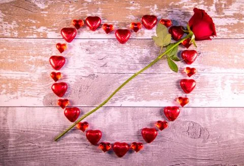 Romantic Gesture Items Stock Photos