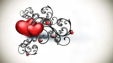 Romantic gothic background Illustrazione stock