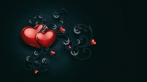 Romantic gothic background Illustrazione stock