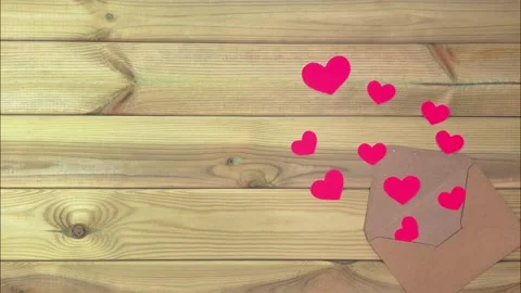 Romantic greeting card. Stock Footage 259081333