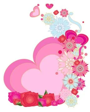 Romantic greeting Stock Illustration