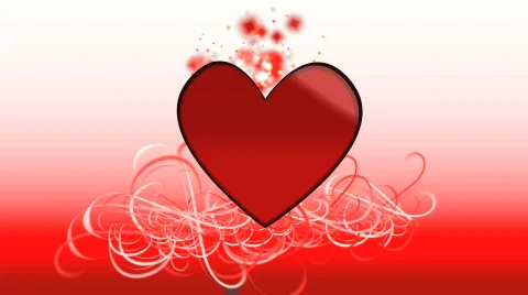 Romantic heart animation  Video stock 697306