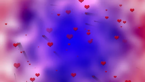 Romantic Heart Background Video – Soft Glowing Hearts for Love Stock Footage 300671687