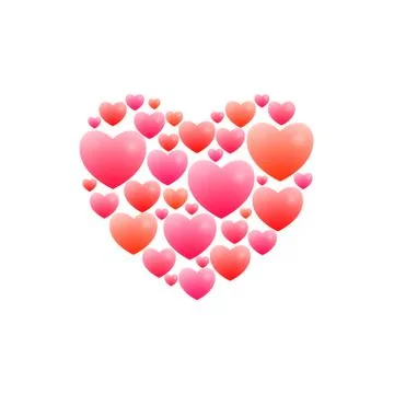 Romantic heart Illustrazione stock