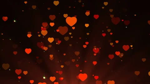 Romantic heart wedding background.  Loop Video stock 90336336