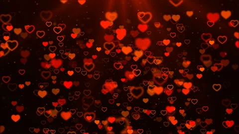 Romantic heart wedding background.  Loop Video stock 90337326