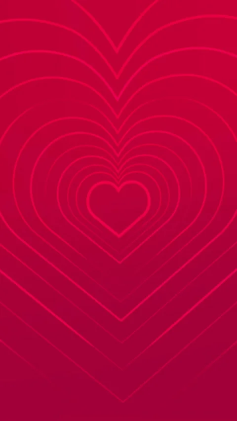 Romantic heartbeat echo animation loop background Stock Footage 340264356