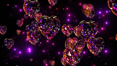 Romantic Hearts 4k 06 Stock Footage 101894234