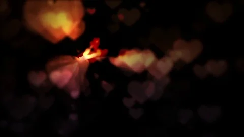 Romantic hearts background Stock Footage 71813380