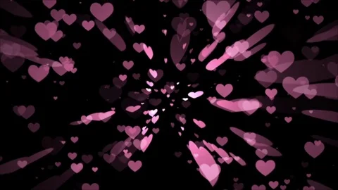 Romantic hearts background Stock Footage 71813510