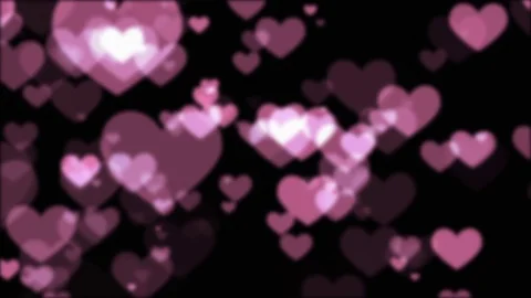 Romantic hearts background Stock Footage 71813813