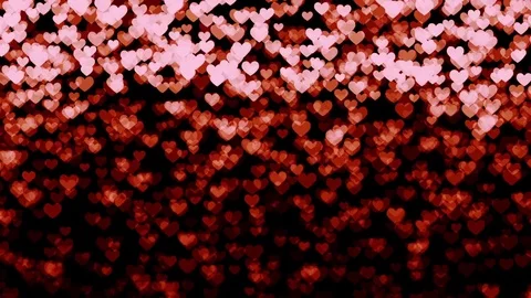Romantic hearts background Stock Footage 71813966
