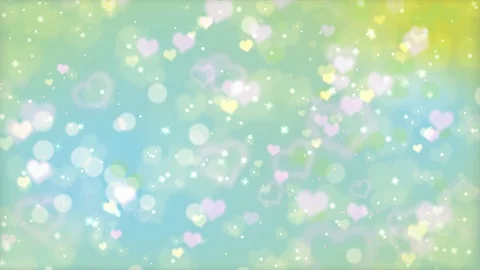 Romantic hearts bokeh background. Stock Footage 102298407
