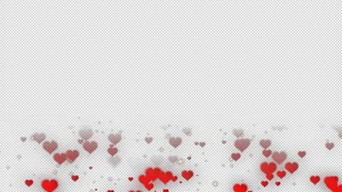 Romantic Hearts Stock Footage 170001006
