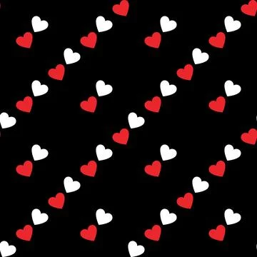 Romantic Hearts modern seamless pattern vector background for love and rela.. Stock Illustration
